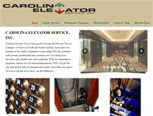 Tablet Screenshot of carolinaelevatorservice.com